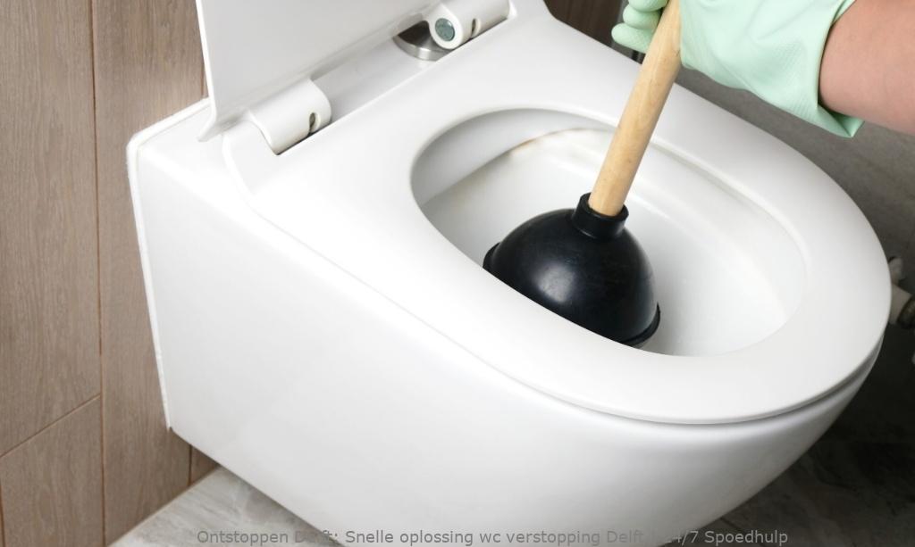 Snelle oplossing wc verstopping Delft | 24/7 Spoedhulp
